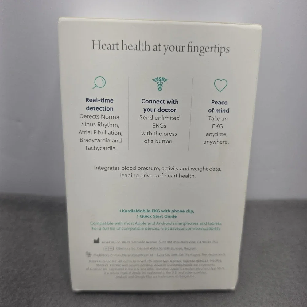 Kardia Mobile Personal EKG Device Single Lead Model AC-009. J